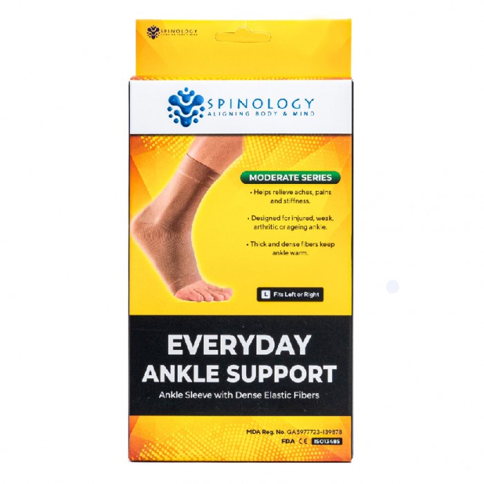 Spinology Everyday Ankle Support Size (L) Sport Fitness Ankle Guard Elastic Foot Ankle Brace