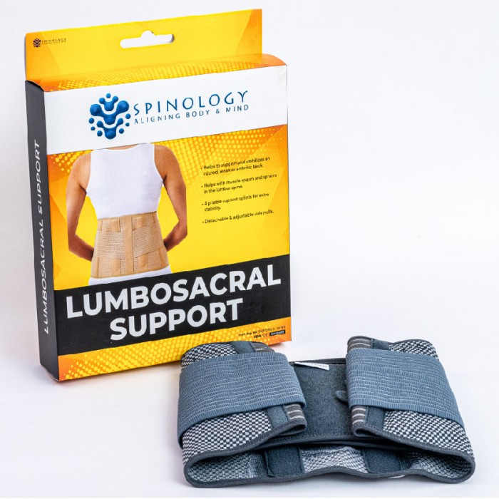 Spinology Lumbosacral Support Size (XL) Lumbar Support / Waist Support / Backbone Support for Sciatica