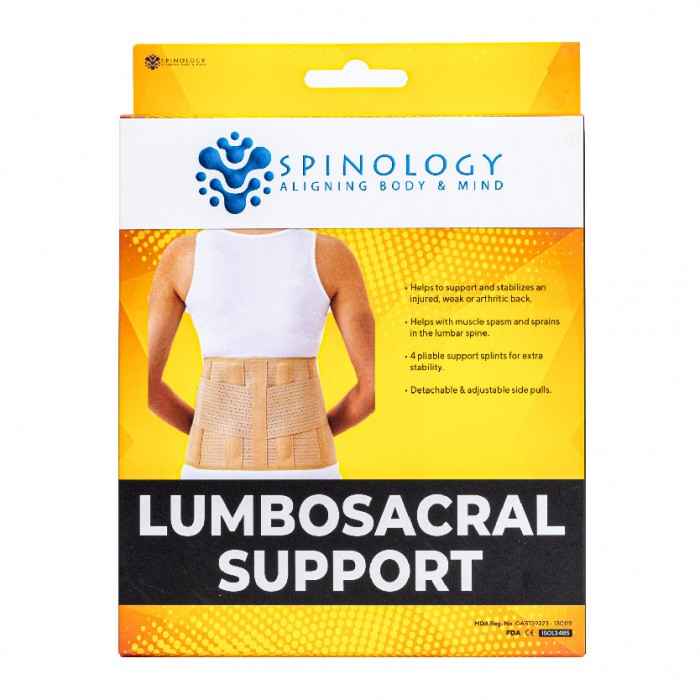 Spinology Lumbosacral Support Size (XXL) Lumbar Support / Waist Support / Backbone Support for Sciatica