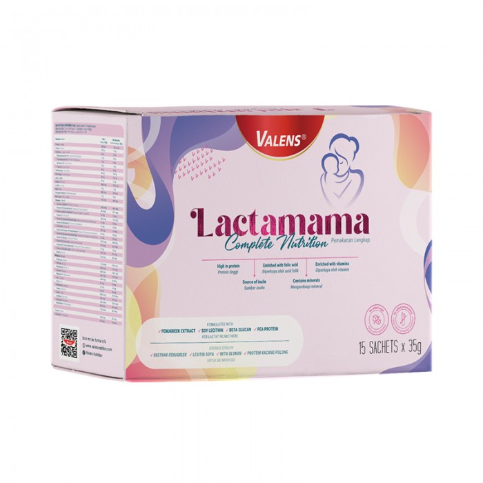 VALENS Lactamama 15's with Fenugreek & Lecithin for Breastmilk & Milk Booster, Breastmilk Supplement, Tambah Susu Badan