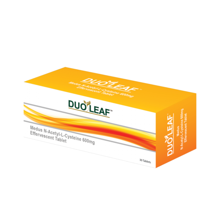 DUOLEAF MEDUS N-ACETYL-LCYSTEINE 600MG EFFERVESCENT TABLETS 10'S X 3