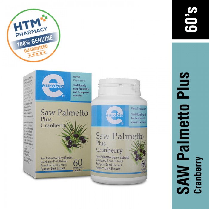 Eurobio Saw Palmetto Plus Cranberry 60'S