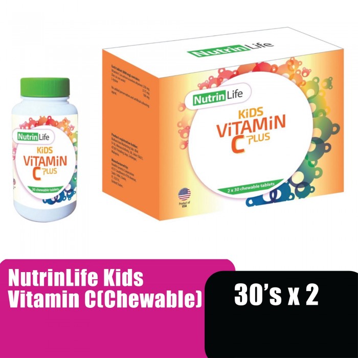 NUTRINLIFE KIDS VITAMIN C PLUS 30'S X 2 (CHEWABLE)