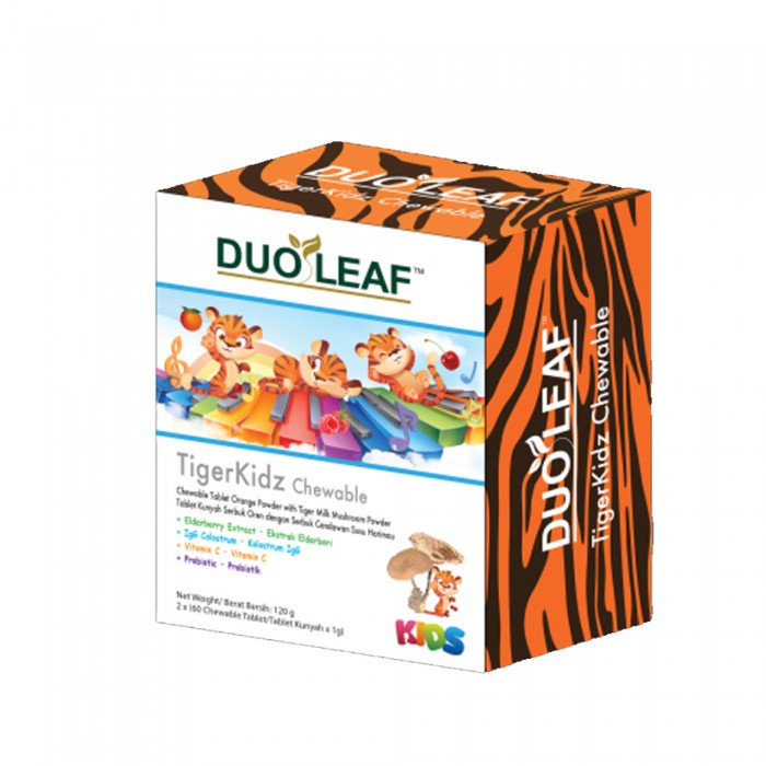 DUOLEAF TIGERKIDZ CHEWABLE 60'S X 2