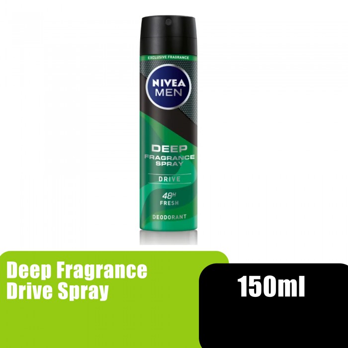 NIVEA MEN DEEP FRAGRANCE DRIVE SPRAY 150ML (95653)