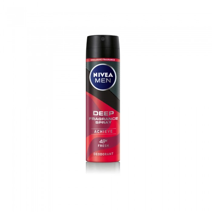 NIVEA MEN DEEP FRAGRANCE ACHIEVE SPRAY 150ML (95650)