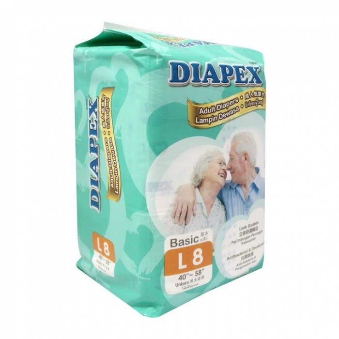 DIAPEX ADULT DIAPERS L8 8'S !!!