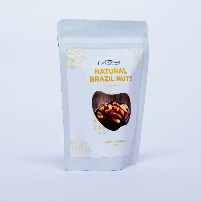 NUTRILICIOUS Kacang Brazil Nut Brazilian Nuts 100g 巴西坚果 - Healthy Snacks for Diet Snack / Keto Snack / Keto Nuts 每日坚果