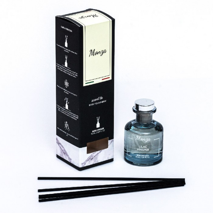 Monza Reed Diffuser Mystic Rosewood 50ml - Aroma Diffuser Air Freshener Room, Home Fragnance Pewangi Rumah 房间 香薰