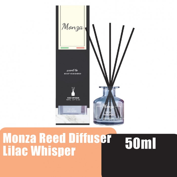 Monza Reed Diffuser Mystic Rosewood 50ml - Aroma Diffuser Air Freshener Room, Home Fragnance Pewangi Rumah 房间 香薰