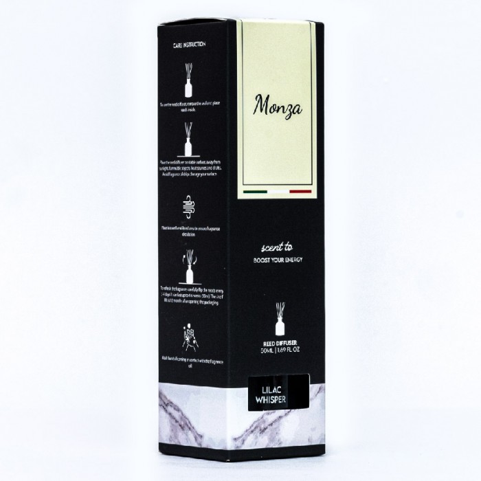 Monza Reed Diffuser Mystic Rosewood 50ml - Aroma Diffuser Air Freshener Room, Home Fragnance Pewangi Rumah 房间 香薰