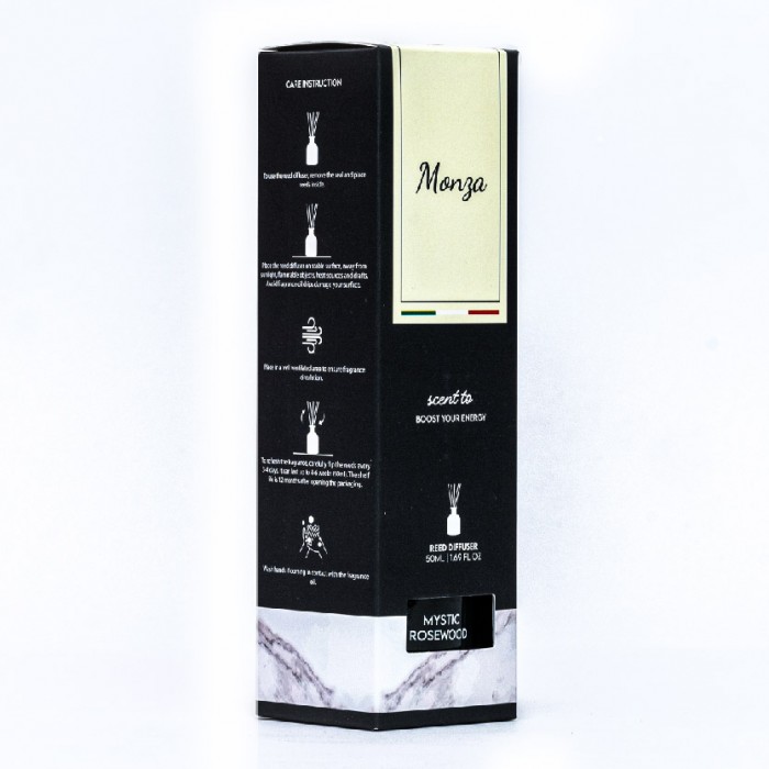 Monza Reed Diffuser Lilac Whisper 50ml - Aroma Diffuser Air Freshener Room, Home Fragnance Pewangi Rumah 房间 香薰