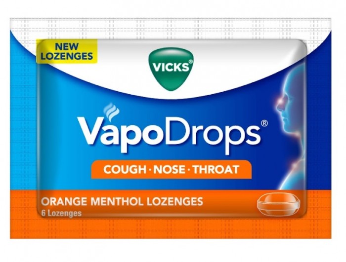 VICKS VAPODROPS + COUGH ORANGE 6'S