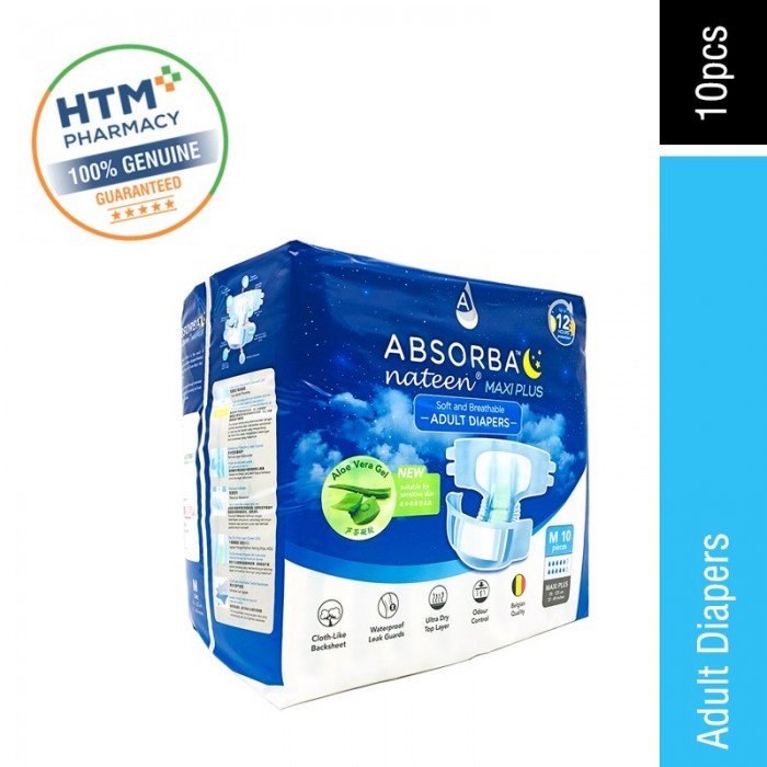 Absorba Nateen Maxi PLus Adult Diapers (M Size)