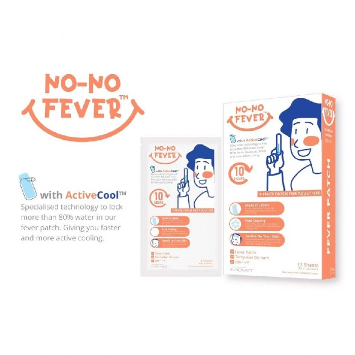 Nono Fever Patch - Adult 2's  X 6