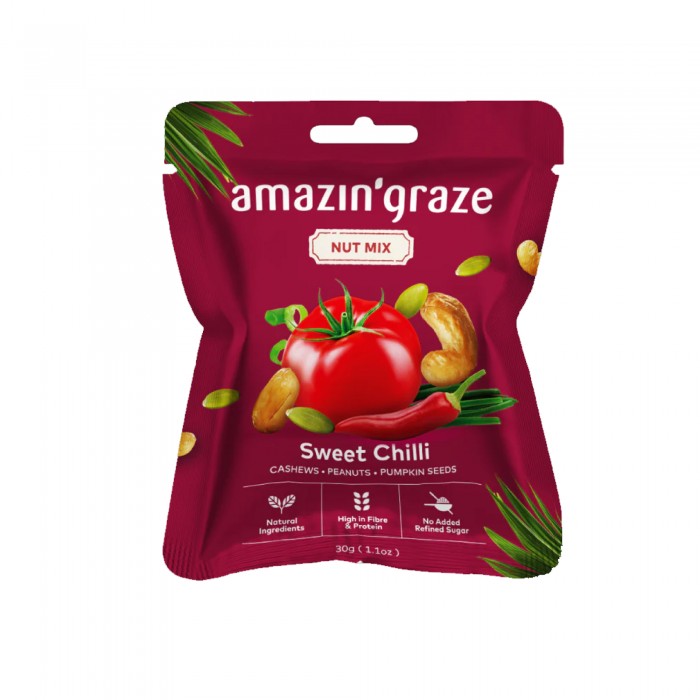 AMAZIN' GRACE MINI NUT MIX 30G - SWEET CHILLI (AG32003)