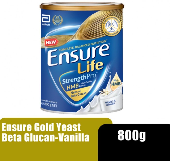 ENSURE GOLD YEAST BETA GLUCAN 800G - VANILLA