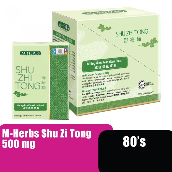 M-HERBS SHU ZHI TONG 500MG 80'S