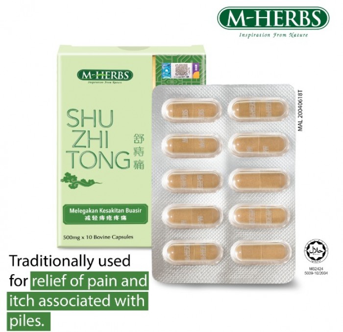 M-HERBS SHU ZHI TONG 500MG 10'S