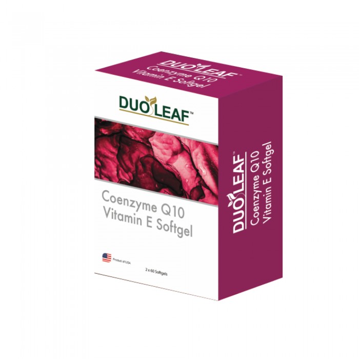 DUOLEAF COENZYME Q10 VITAMIN E SOFTGEL 60'S X 2