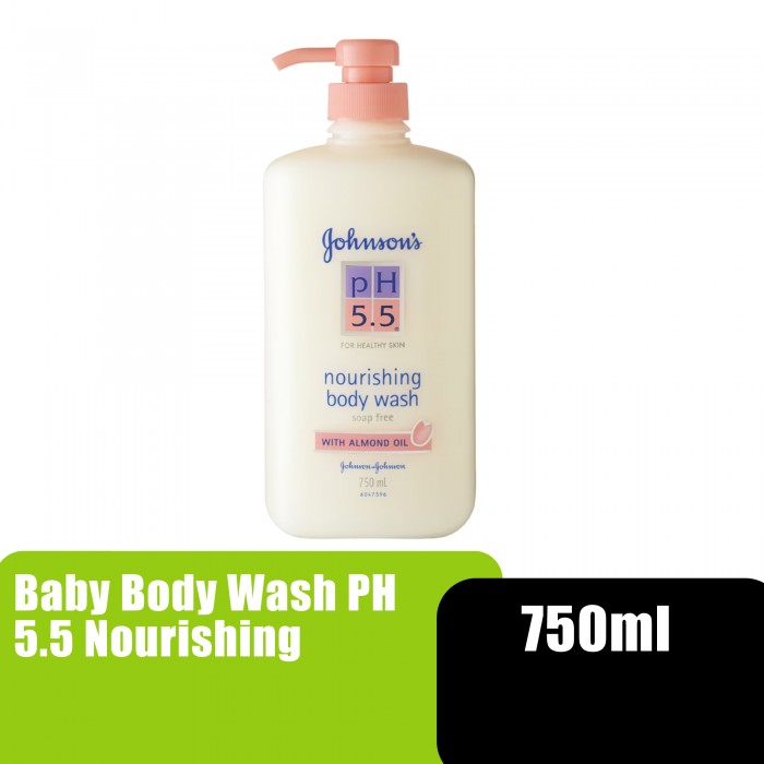 JOHNSON & JOHNSON BABY BODY WASH PH5.5 NOURISHING 750ML - ALMOND