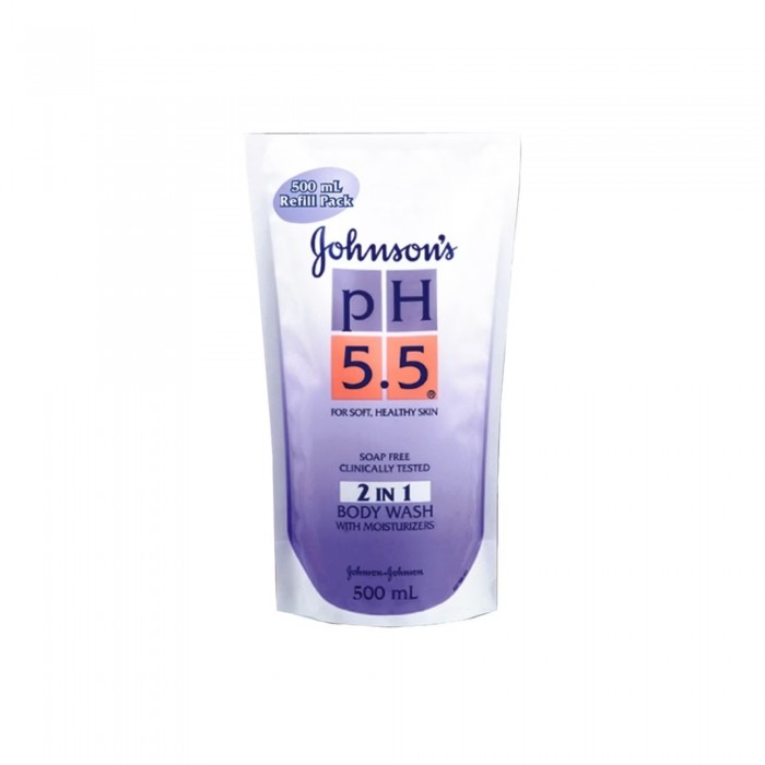 JOHNSON & JOHNSON BABY PH5.5 2 IN 1 BODY WASH REFILL PACK 500ML