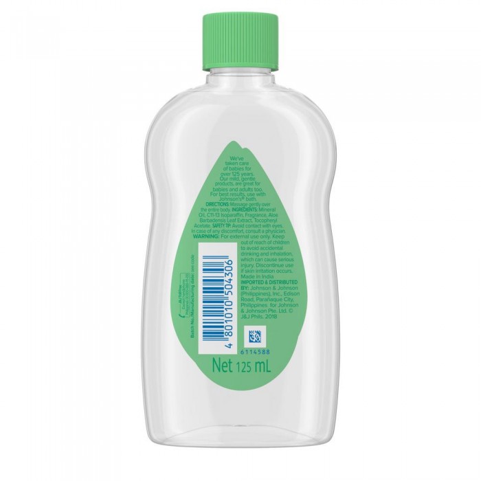 JOHNSON & JOHNSON BABY OIL 50ML - ALOE VERA