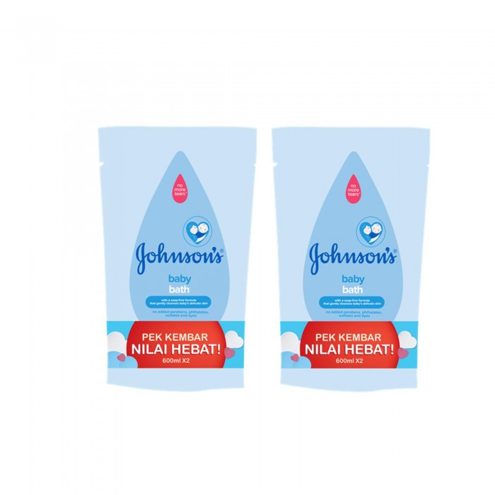 JOHNSON & JOHNSON BABY BATH & WASH 600ML X 2 (REFILL) - REGULAR