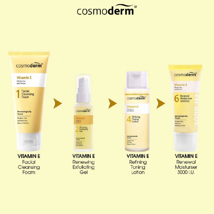 Cosmoderm Vitamin E Renewing Exfoliating Gel 30ml