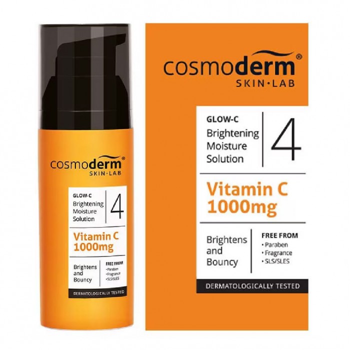 Cosmoderm Glow-C Brightening Moisture Solution 1000mg 50ml