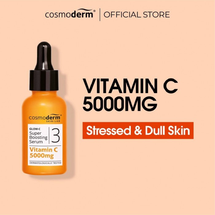 Cosmoderm Glow-C Super Boosting Serum 5000mg 30ml