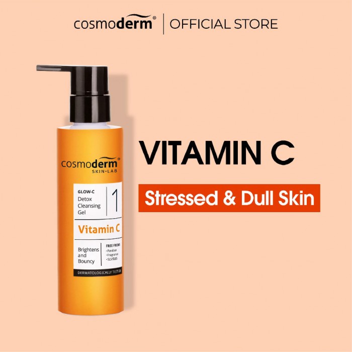 Cosmoderm Glow-C Detox Cleansing Gel 120ml