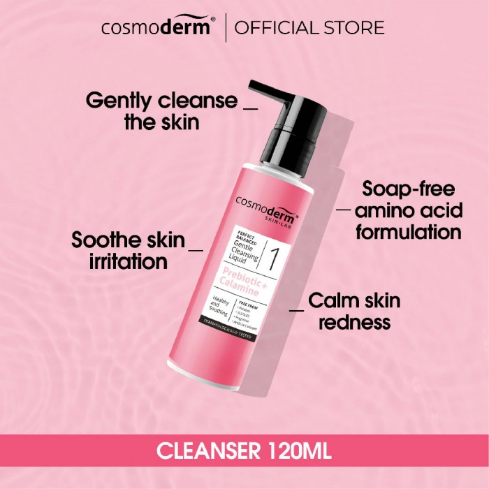 Cosmoderm Perfect Balanced Gentle Cleansing Liquid 120ml