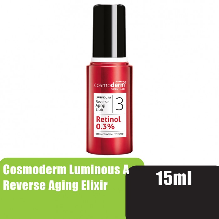 Cosmoderm Luminous A Reverse Aging Elixir 15ml (Retinol Serum)