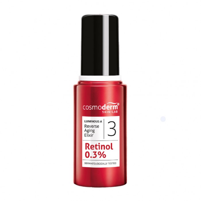 Cosmoderm Luminous A Reverse Aging Elixir 15ml (Retinol Serum)