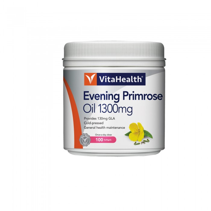 Vitahealth Evening Primrose Oil EPO 1300mg For Menstrual Women Health Supplement 100'S