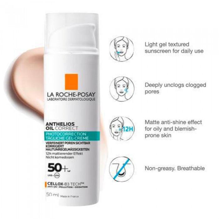 La Roche Posay Anthelios Oil Correct Sunscreen 50ml (For Oily Skin)