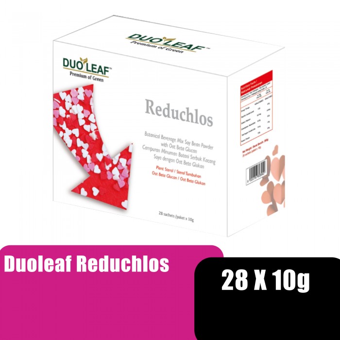 DUOLEAF Reduchlos 28'S X 10g With Soya Bean Powder, Soy Protein, Skim Milk Powder Improve Cholesterol, Omega 3 保健品 胆固醇