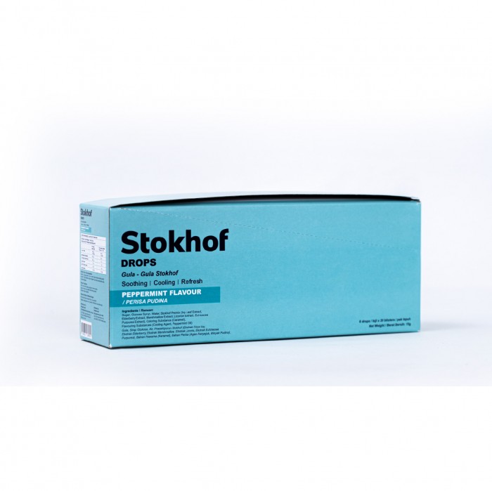 STOKHOF Drops Lozenges Throat Peppermint 6'S x 20 Strip Anti Inflammatory No More Cough Sore Throat Difflam Strepsils