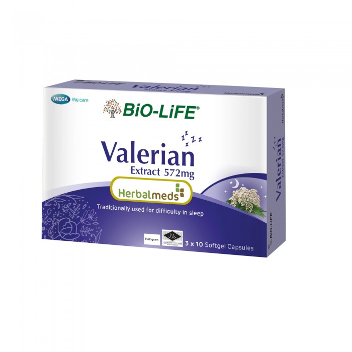 Bio-Life Valerian Extract With Herbalmeds 30's (Supplement for sleep quality)