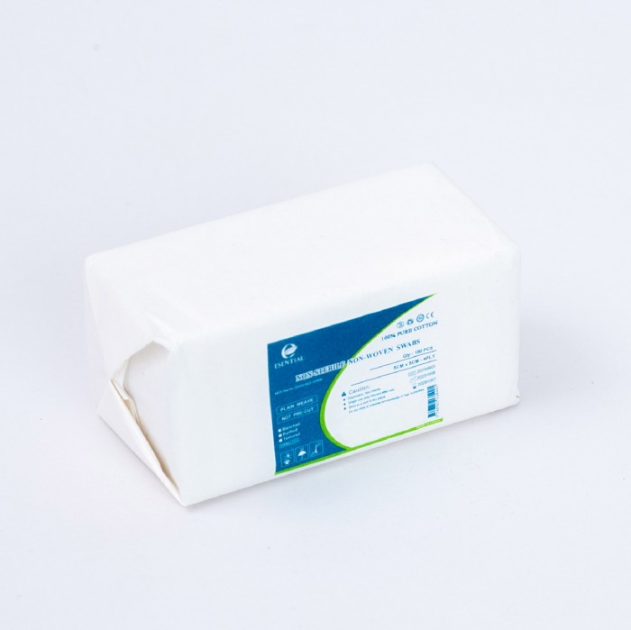 ESENTIAL Disposable Non-Woven Gauze Swabs 100's 5cm x5cm -Plaster Gauze for wound dressing /无纺布纱布