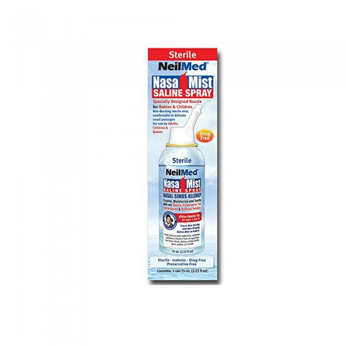 Neilmed Nasamist Baby,Children,Adult Isotonic Saline Spray 75ml (suitable for allergic asthma/ sinus/ nasal symptoms)