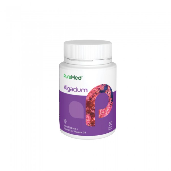 Puremed Algacium with calcium,Vitamin D3 K2 60's - support bone/ muscle /teeth health 骨骼保健品