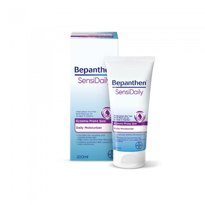 Bepanthen Sensi Daily Moisturizer Cream 200ml for hydration (suitable for dry/ sensitive/ eczema-prone skin)