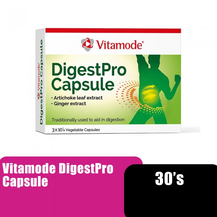 Vitamode Digestpro with Ginger & Artichoke for Digestion & Gut Health - 30's