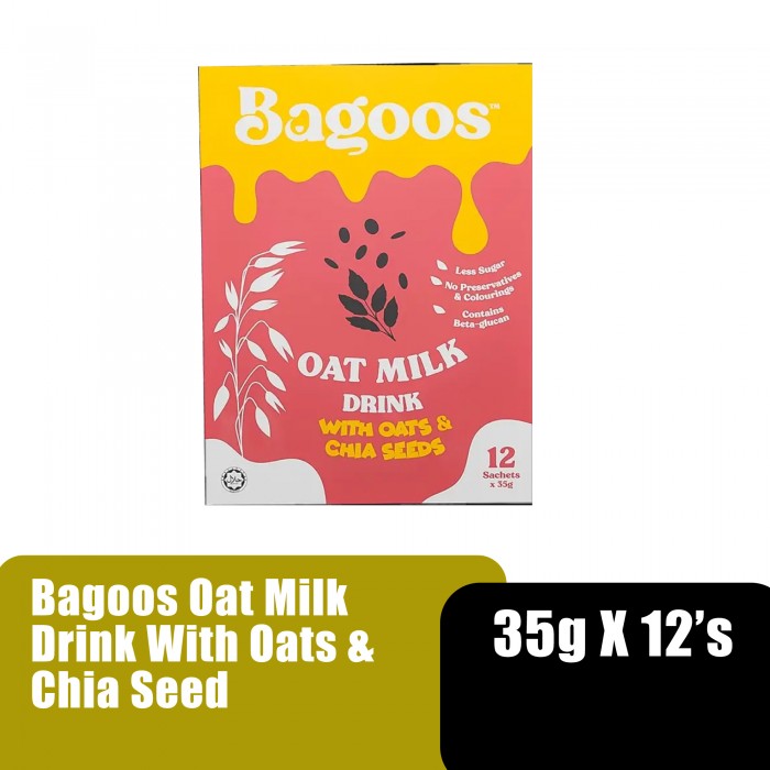 BAGOOS Organic Oat Milk (Chia Seed) - 35g X 12's