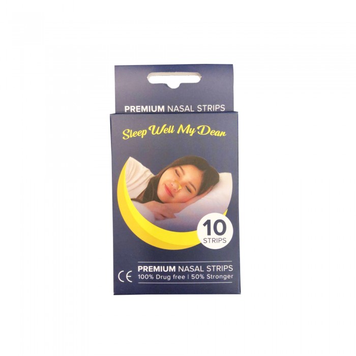 SLEEP WELL MY DEAR Anti Snoring Premium Nose Nasal Strips 10's