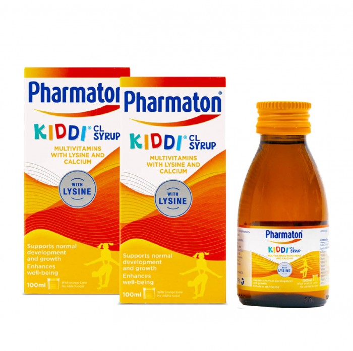 PHARMATON Kiddi Multivitamin and Minerals Syrup For Kids 100ml X 2 - Enhance Kids / Children Appetite