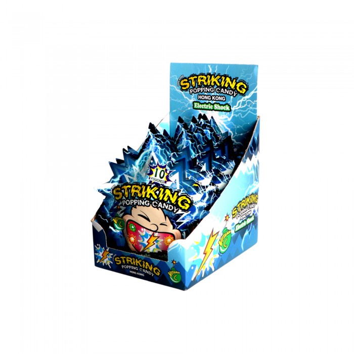 Striking Popping Candy Electric Shock With Vitamin C Candy, Vitamin C for Kids, Pop Candy, Kids Candy, Gula-Gula -12 x 1