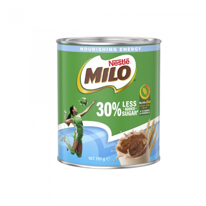 NESTLE Milo 30% Reduced Sugar Chocolate Drink, Low Sugar Healthy Chocolate Drink 美禄 巧克力饮料 395g